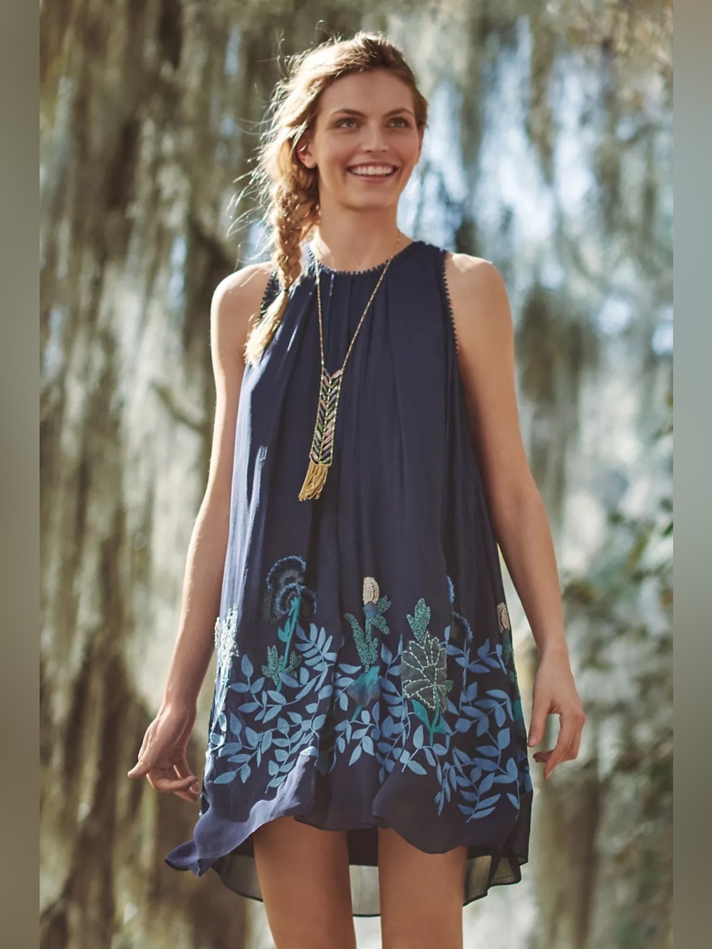 Anthropologie / Not So Serious | Woodvine Swing Dress, 4P